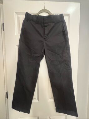 Dickies Black Straight-Leg Work Trousers